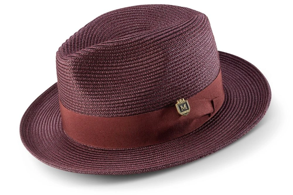 Cappello Fedora Intrecciato con Nastro Grosgrain: Eleganza e Stile Italiani!